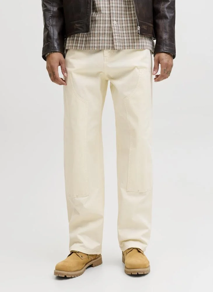 جاك اند جونز بنطلون رسام واسع بـ  جيوب